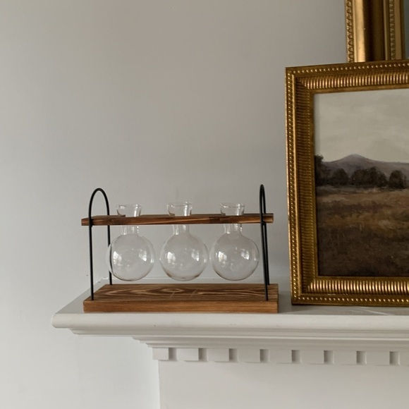 Yuego planter terrarium glass wooden new‎ in box - Picture 1 of 12